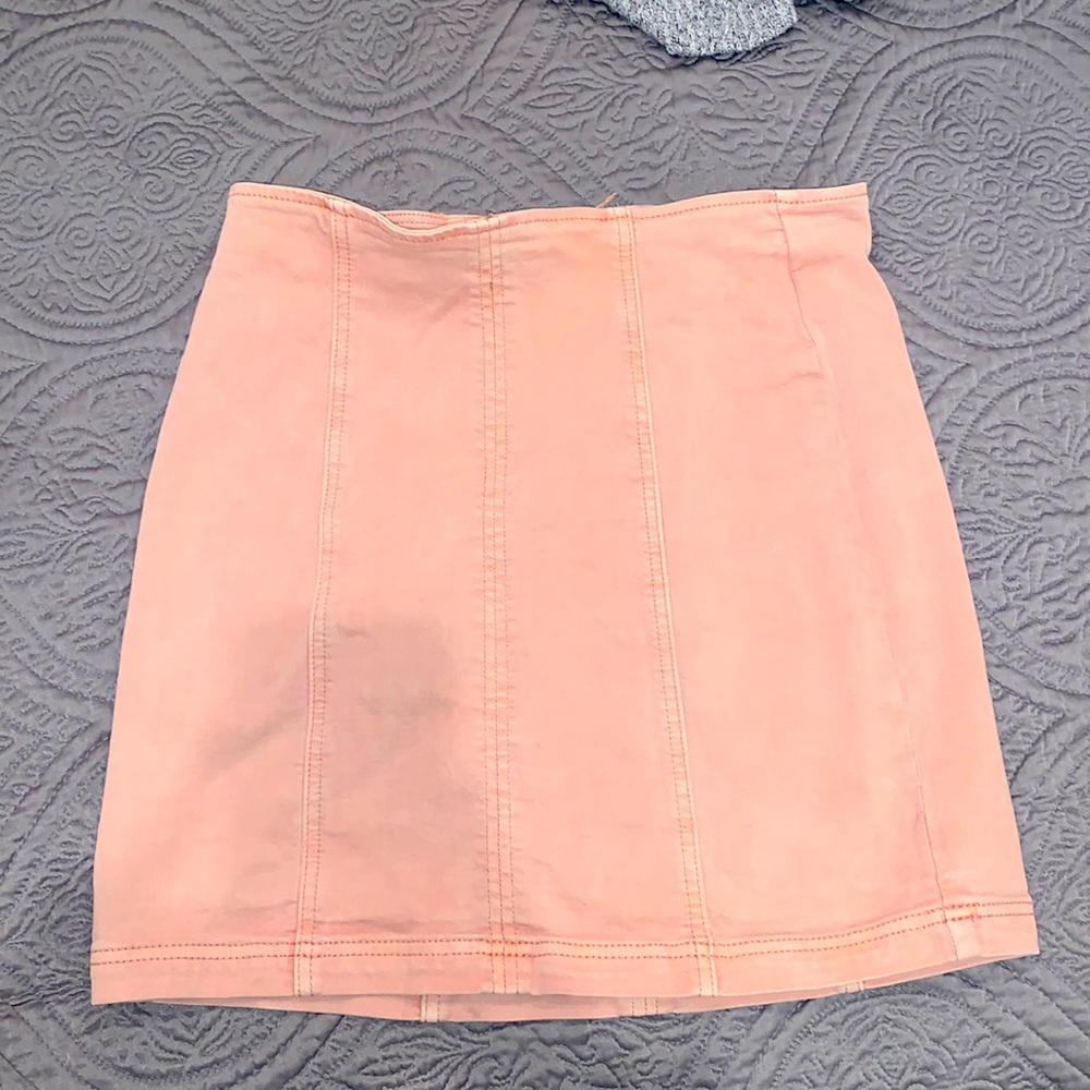Light pink PacSun jean skirt
